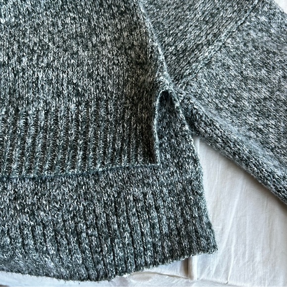 Cable & Gauge Green Heather Mock Turtleneck Sweater - Picture 8 of 14